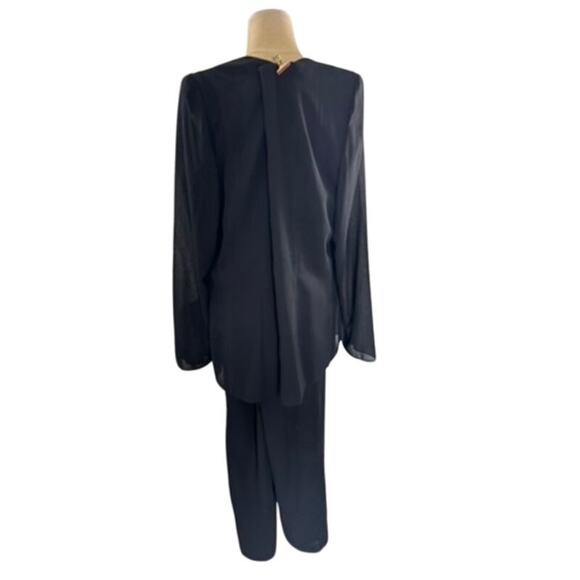 NWT! "DELA-JO"Deadstock 2 Pc. Set Beaded Lounge SZ 20w Grandmacore Sheer Overlay - Picture 3 of 16